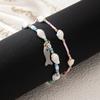 New self-developed jewelry, colored rice bead conch bracelet, popular summer beach shell
