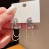 Gold/Silver Tassel Earrings Ring Hoop Earrings Minimalist Metal Tassel Geometric Earrings  Women