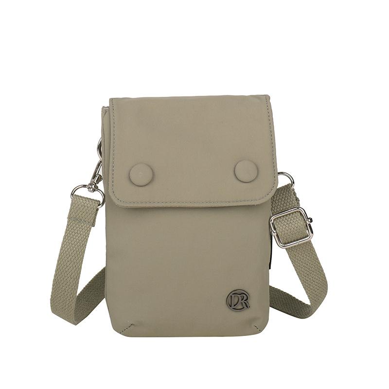 Summer and Summer Niche Simple Nylon Cloth Small Bag Women's Casual and Fashionable Crossbody Bag Mobile Phone Bag