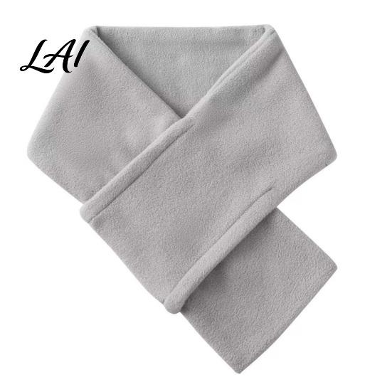 Outdoor Cycling Neck Cover Unisex Polar Fleece Scarf for Winter Warmth Thickened Soft Warmer Lightweight Winter Accessories with Cross-Interleaving