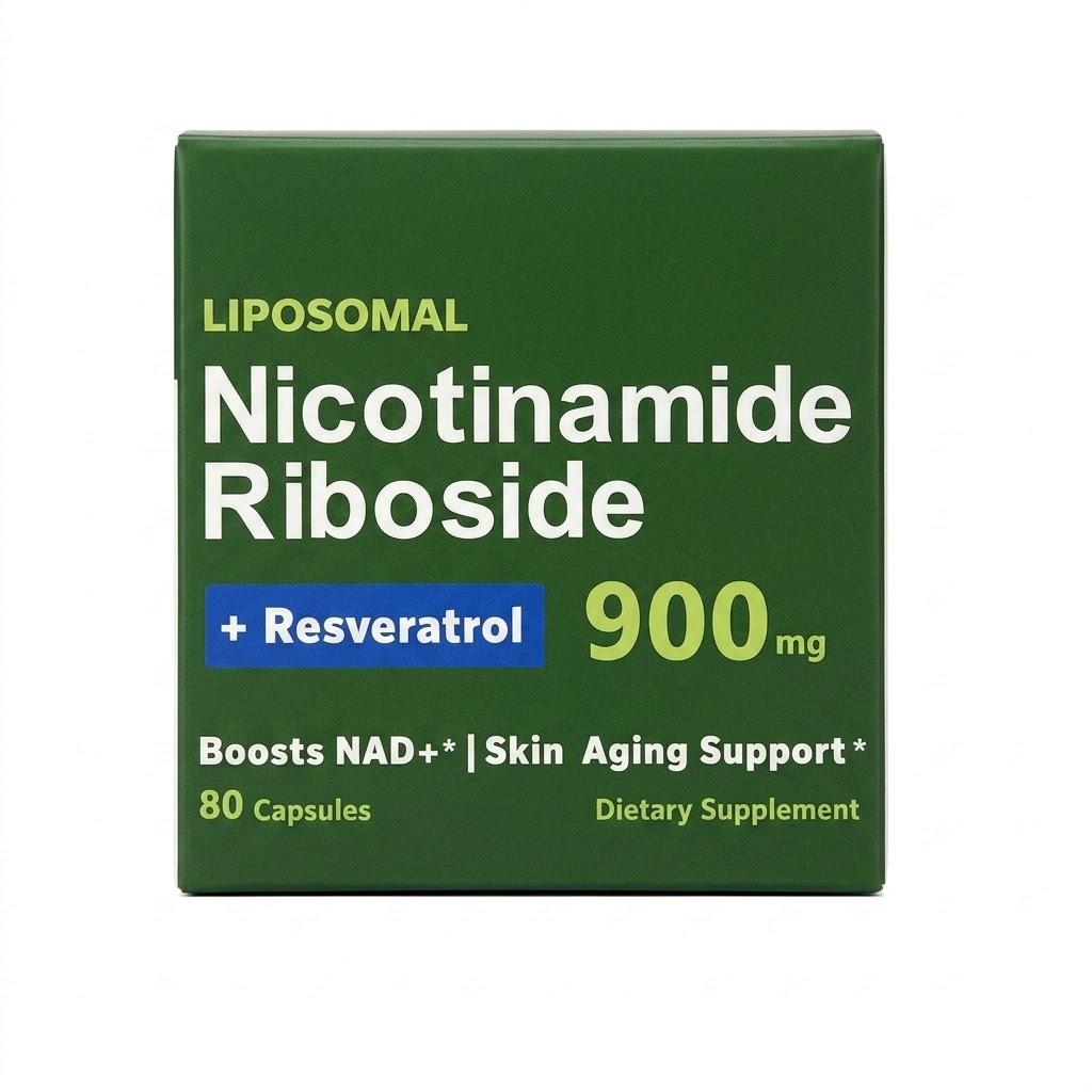 Liposomal Nicotinamide Riboside 900mg with Resveratrol - High Purity NAD+ Boost Supplement for Energy & Anti-Aging