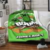 Minecraft Customize Text Blanket Cozy Customizable Blanket Ultra-Soft Perfect for Office Chair Sofa Chair Seaside Four Seasons Universal