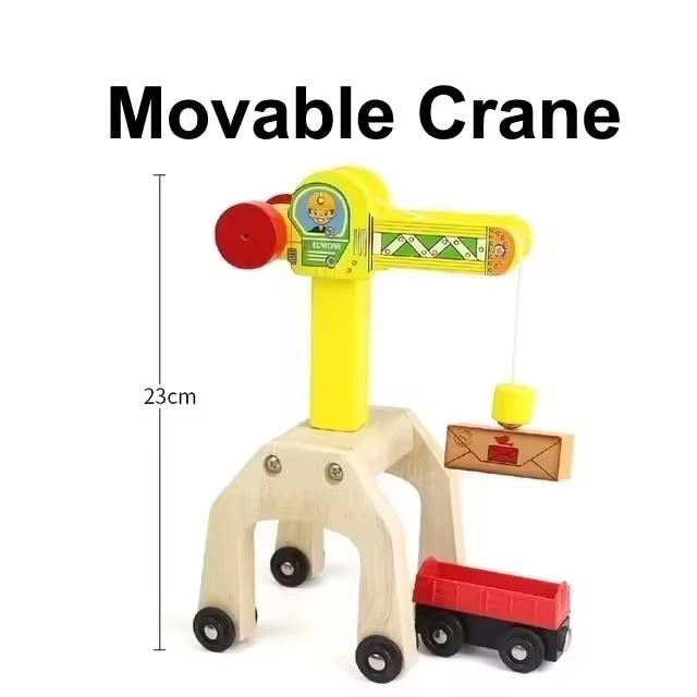 Wooden Track Accessories All Kinds of Wooden Bridge Tunnel Station Fit for Brand Wooden Train Tracks Railway Toys for Kids