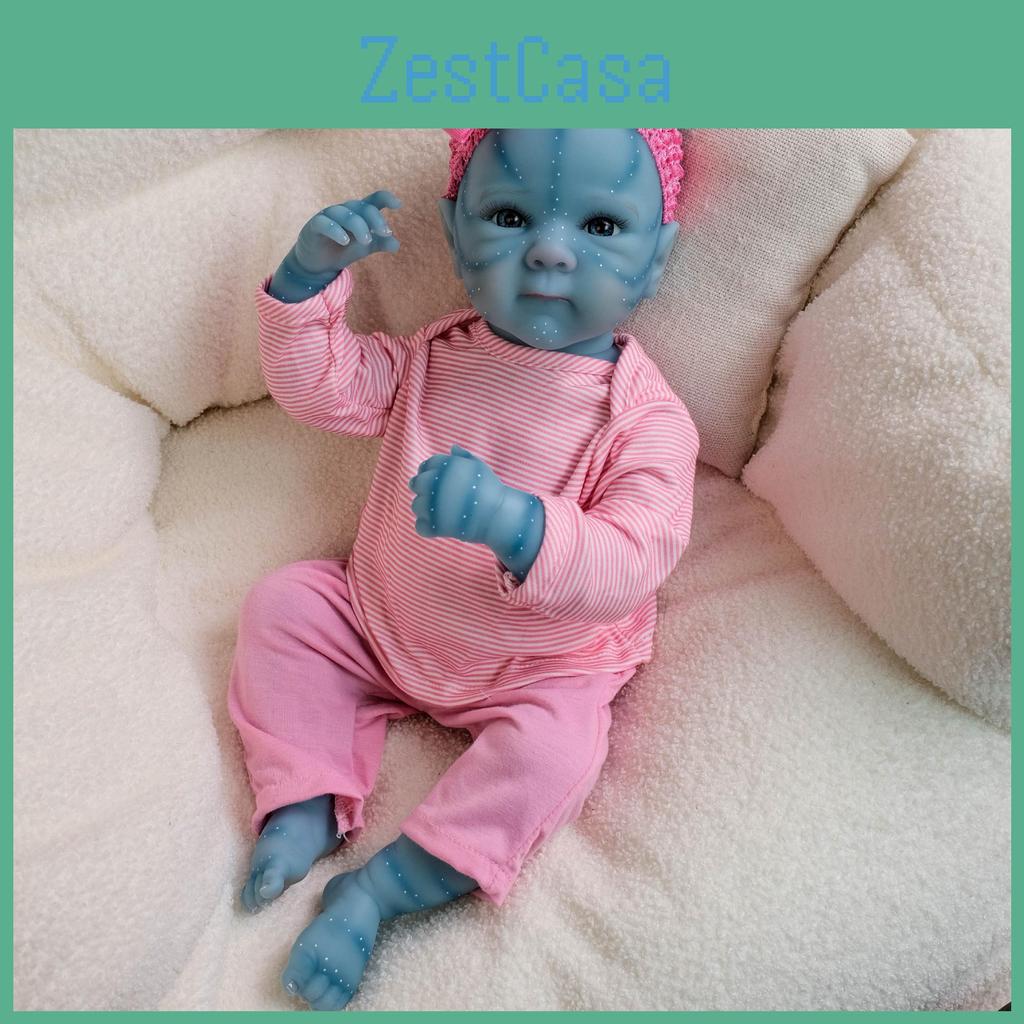 Bambola Avatar in silicone da 45 cm con dettagli dipinti a mano per collezionisti