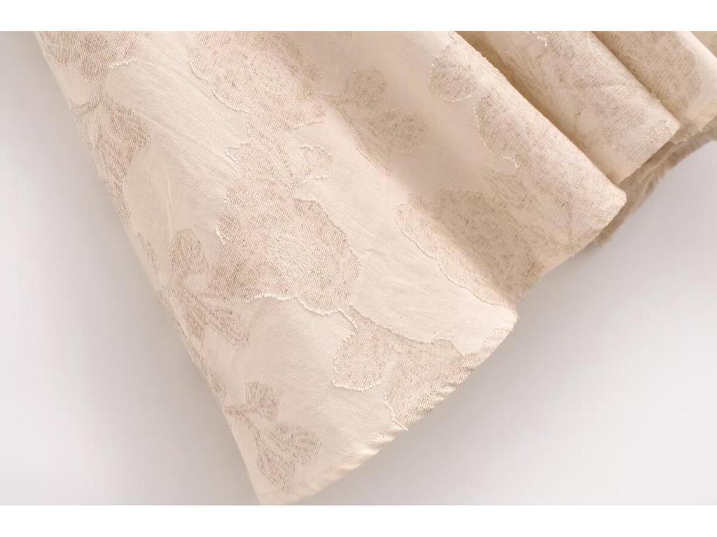 2025 Spring Women's European & American Style Color Block Jacquard Spaghetti Strap Long Dress