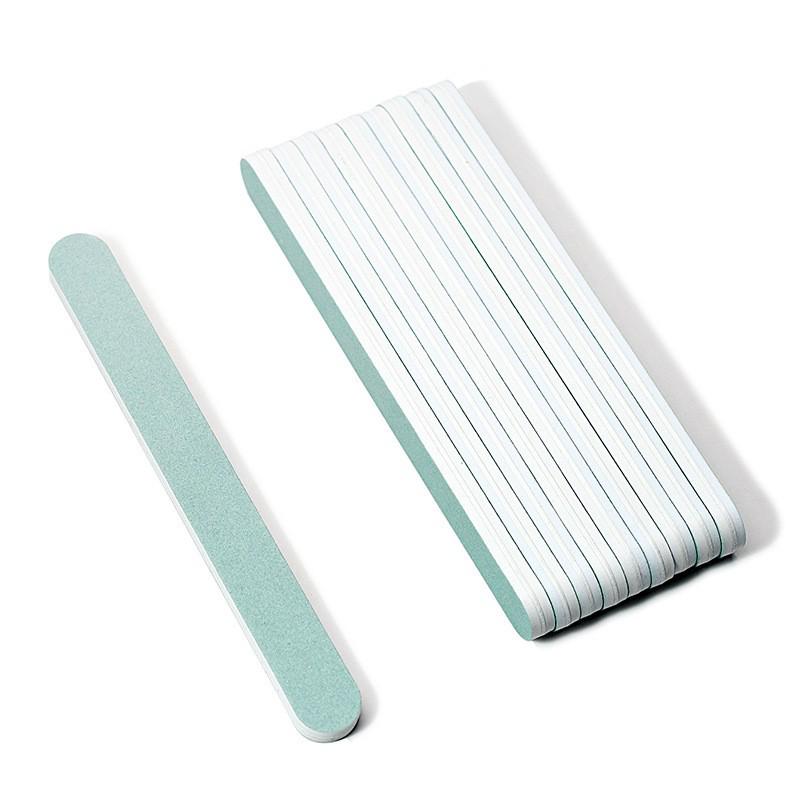 Double-Sided Nail File & Buffer - High Elastic Wood & Sponge, Polishing & Washable Rubbing Strip.