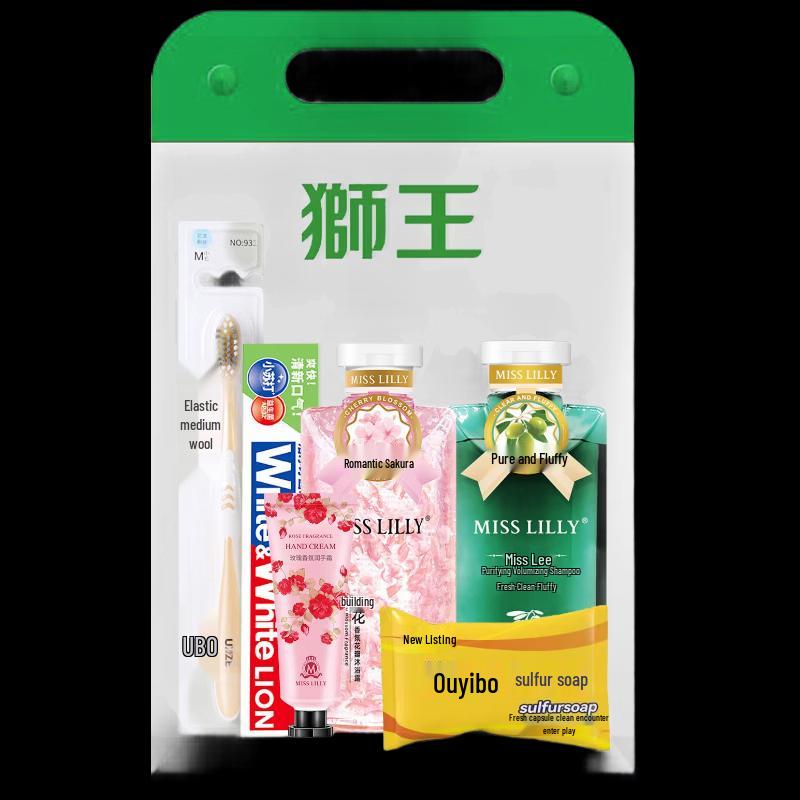 Lion 6-Piece Portable Personal Care Travel Kit