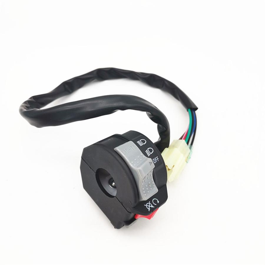 Conjunto Interruptor Punho Esquerdo Farol Pisca Alerta Para Yamaha Warrior 350 YFM350X