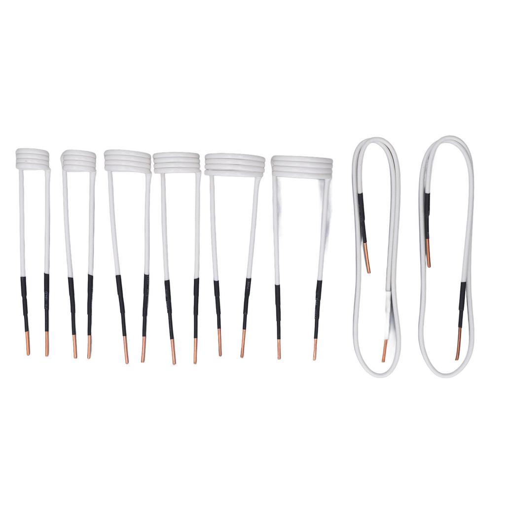 8Pcs Induction Heater Coil 2.5mm Brass Core 4 Types Set Kit for Bolts Nuts Removal