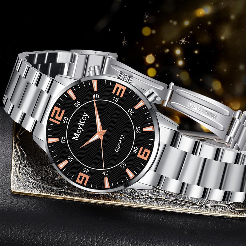 Seagull Quartz Mens Watch With Stainless Steel Strap For Formal Settings