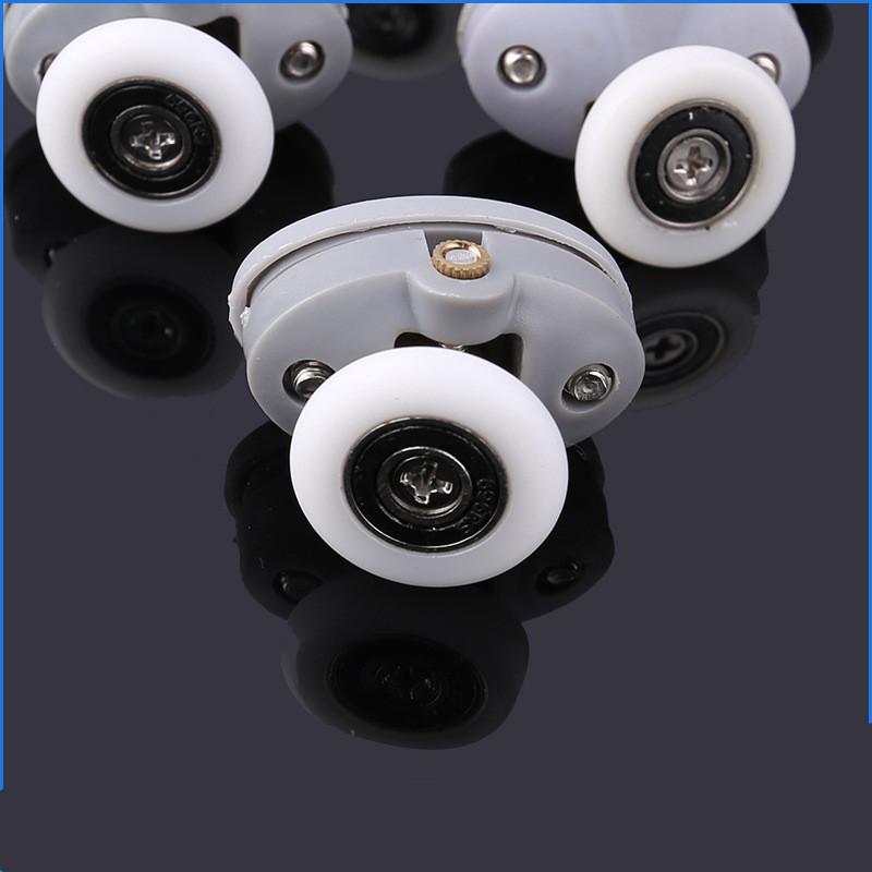4pcs-8pcs/set New Oval 23mm 25mm ABS Nylon Single Pop Up Pulley Runner Wheel Shower Cabin Sliding Glass Door Rollers Hardware