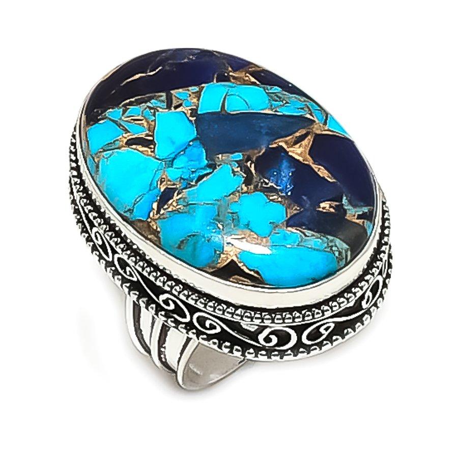 

Natural Spiny Oyster Gemstone 925 Sterling Silver Jewelry Ring Size 8 ETC-13901