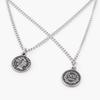 Jbans Classic Dos Coin Pendant Chain Necklace (C2403-An815_Sv)