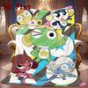 Keroro 2D Flat Pattern Flannel Blanket High Quality All Seasons Warmth and Comfort Perfect for Christmas Gifts.SMT0917520
