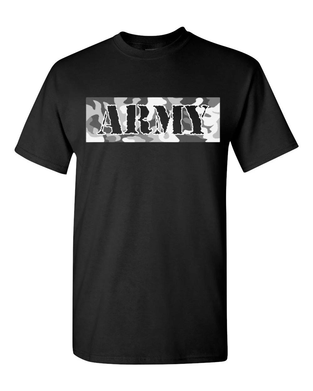 ARMY with Camouflage Backgroung United States Army Men s Tee Shirt 1778 M