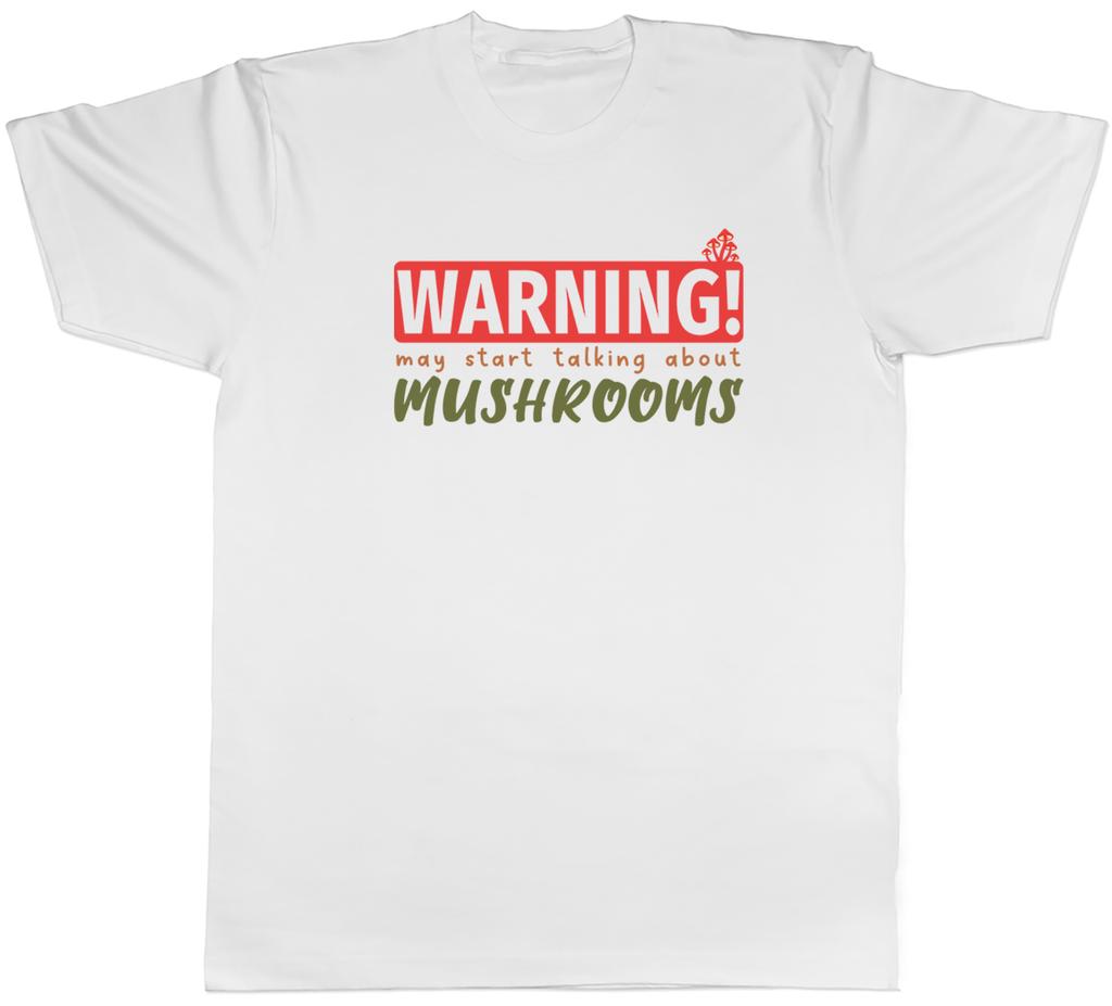 Warnung Pilze Unisex T-Shirt Garten Mykologie Pilz Tee Geschenk