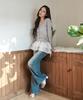Waarforwoman Wk-23 Frill Cardigan_Gray