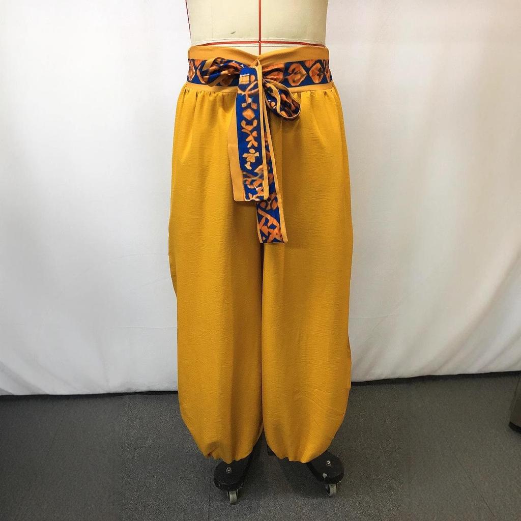 Ethnic Style Loose Lantern Pants - Solid Color, Casual, Plus Size