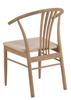 WOODEN CHAIR York bleached oak STRING SEAT jute