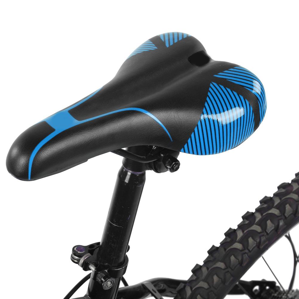 Sponge Non Slip Bike Seat Saddle Replacement Accessory for Mountain Bicycle(blue 113 Type Bike Saddle)