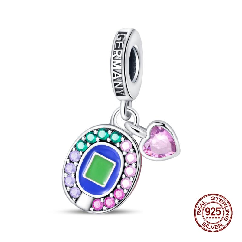 Charms Copper Fit 3Mm Original Bracelet Necklace Womens Sports Fitness Football Series Charms Diy Fine Jewelry Gifts