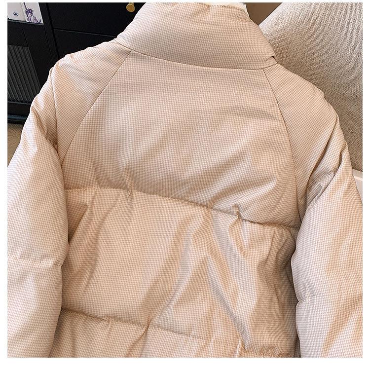 Women Jacket Cow Horn Buckle Bread Clothing Winter Thickened Warm Cotton Women Short Loose Cotton Comfortable and Youthful Women Outerwears Coats