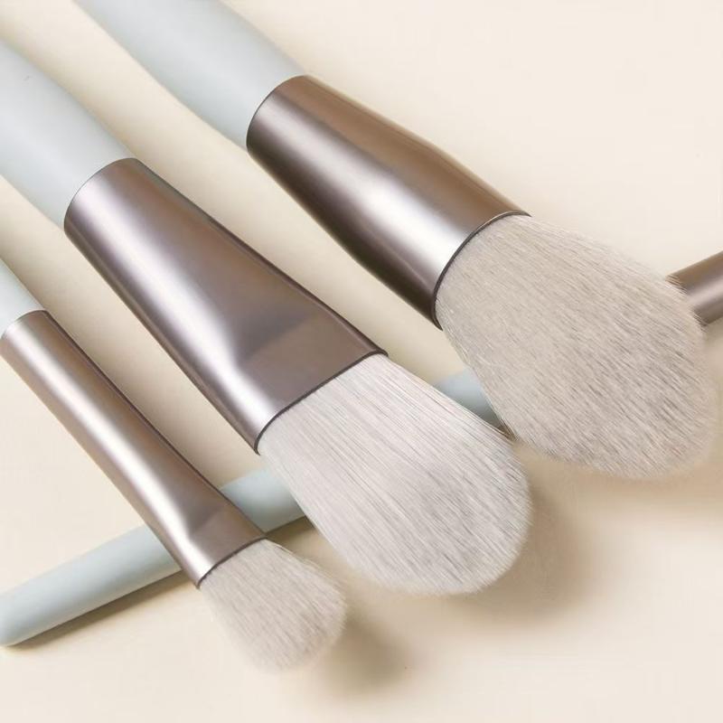 8 Pcs Premium Professional Makeup Brush Set Soft Synthetic Bristles Portable Pu Case For Daily Use Travel And Beauty Enthusiasts