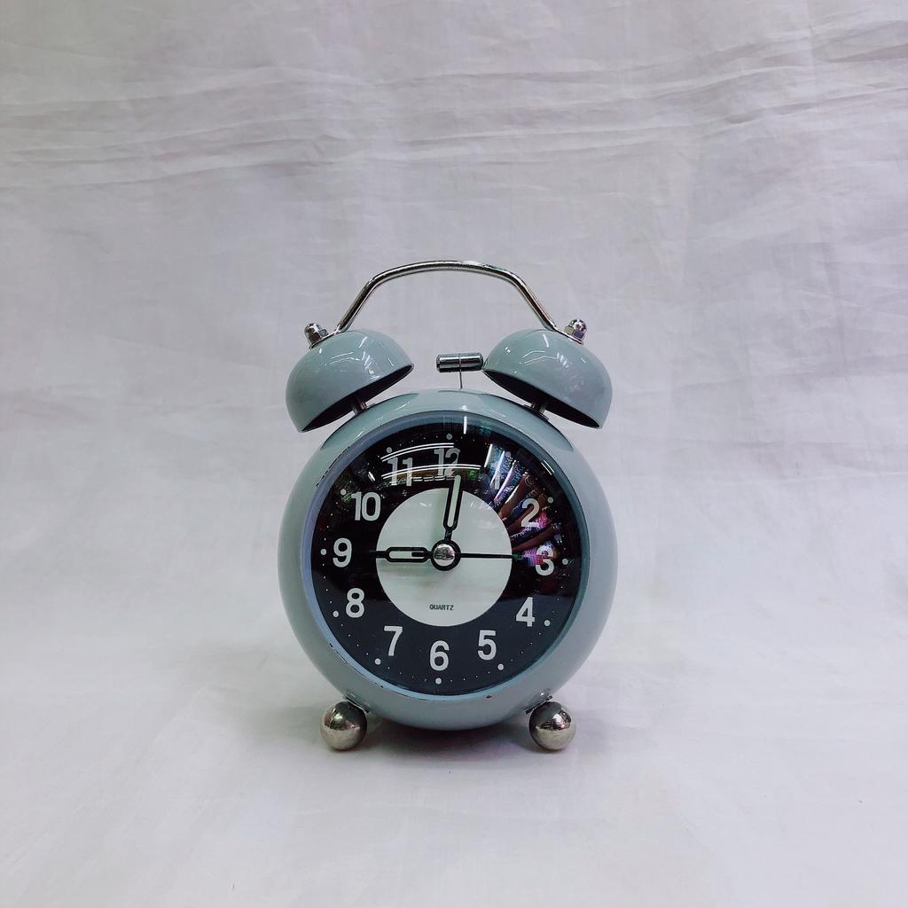3-inch Small Fat Spherical Simple Real Luminous Night Light Metal Iron Bell Alarm Watch Arc Surface Creative Watch
