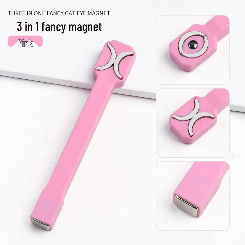 Magnete Triplo Occhio di Gatto: Strumento Magnetico per Unghie Cilindrico, Forte e Grande