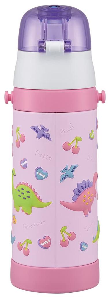 Skater Stainless Steel Water Direct Happy Lightweight Cold Storage 3D Printed Sports Water Bottle Children's Bottle, Drinking, 480ml, & Smile,