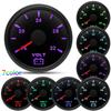 52MM Pointer Voltmeter Waterproof 7 Colors Backlight Voltage Meter 8-16V 16-32V VOLTS for 12V 24V Car Auto Boat Yacht RV Marine