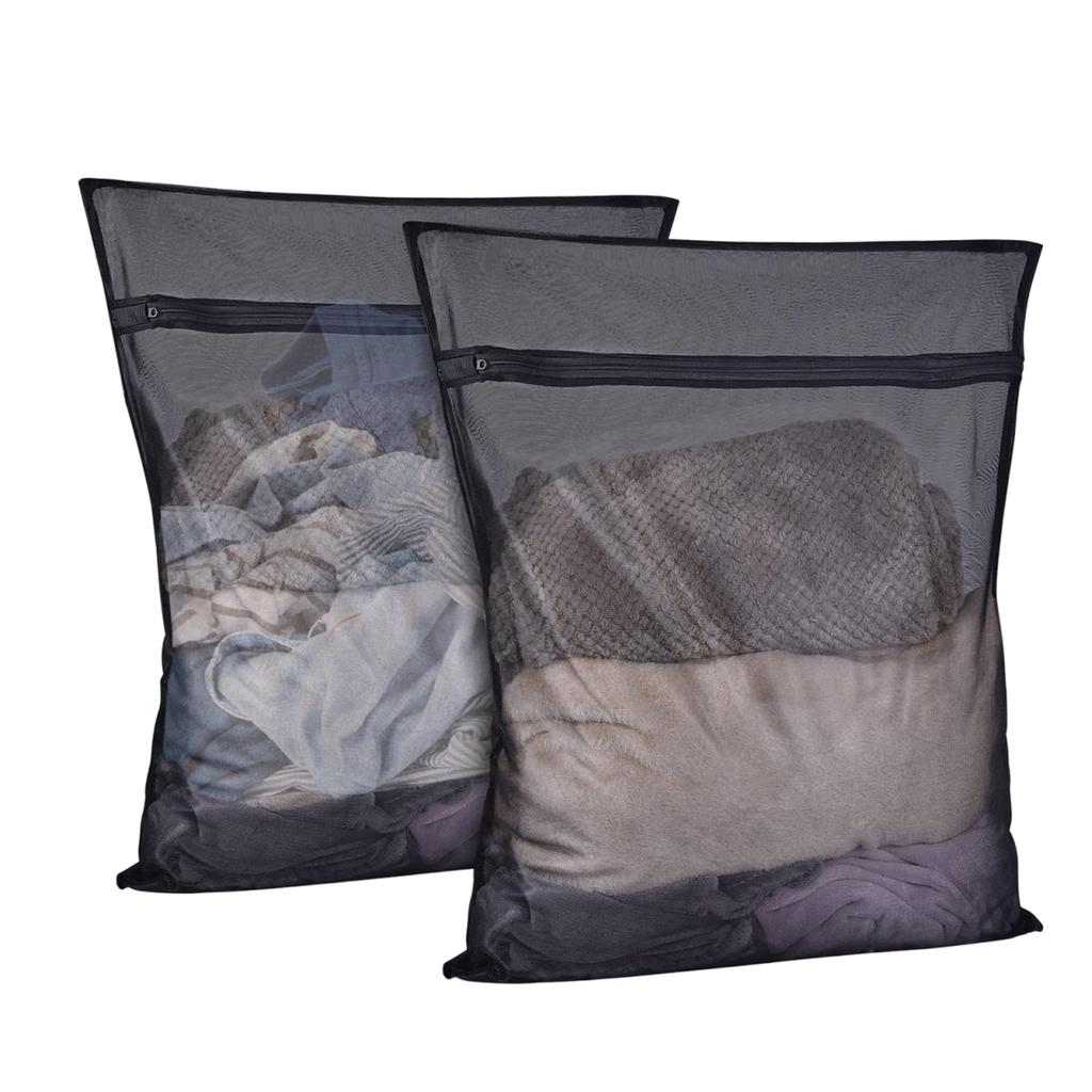 VitalBloom Laundry Medium No Fluorescent Fine Durable Protective Prevents Shape Tangle and Clothing Suitable for Home and Travel Storage of 2 Net,