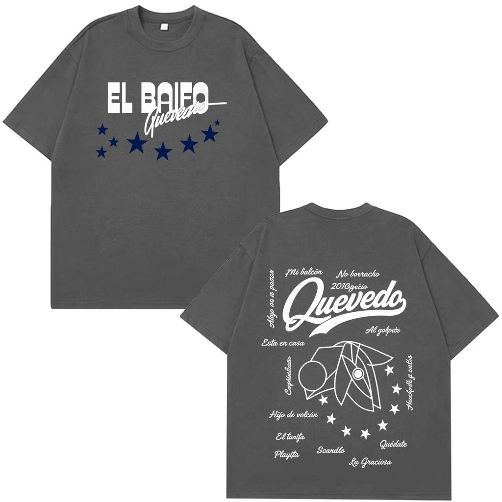 Quevedo El Baifo Album 2026 Tour Graphics Tshirt Unisex Unisex Fashion Tshirt Summer Loose Casual Cotton Vintage Tshirts Fan Gifts