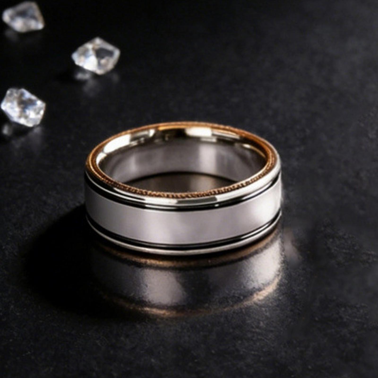 

Men s Fashion Smooth Ring 10