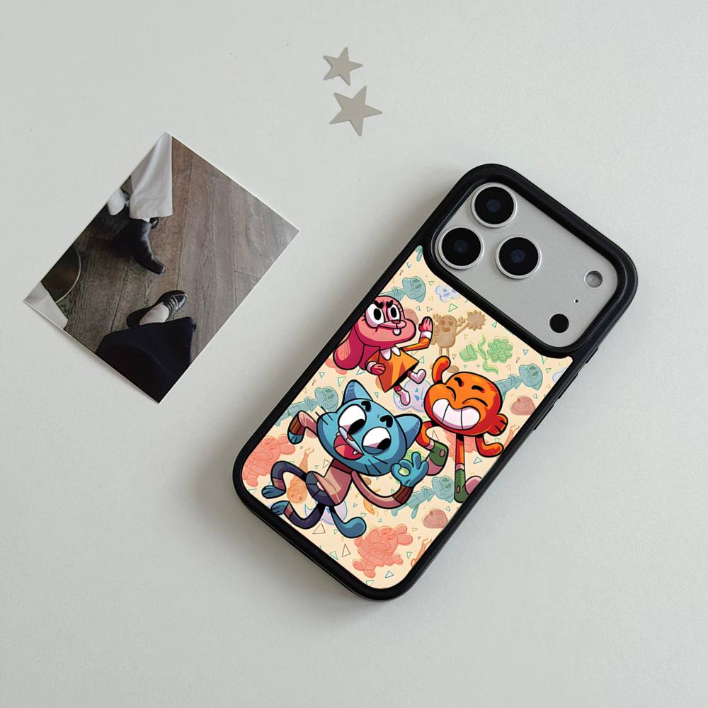 A-Amazing W-World Gumball Phone Case For IPhone 17 Air 16 15 14 Plus 13 12 11 Pro Max Dual Tone Hard PC Fashion Protective Cove