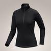 Arcteryx Women S Kyanite baSe Layer Zip Neck Black Atpfw09065