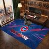 Chicago Cubs Personalized Crystal Velvet Carpet, Customized Name Text Soft Anti‑Slip Rug for Living Room Bedroom