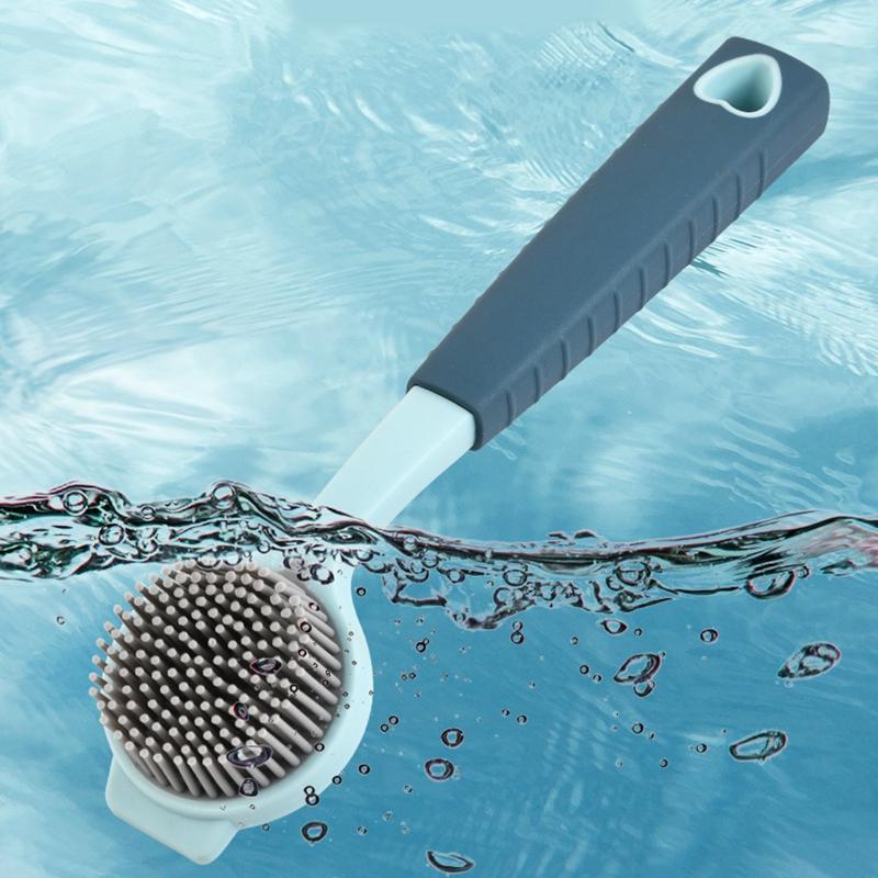 Pot Cleaning Brush with Long Handle Hanging Bowl Oil Remover Scrubber for Household Kitchen Sink Cleaning Dishwashing