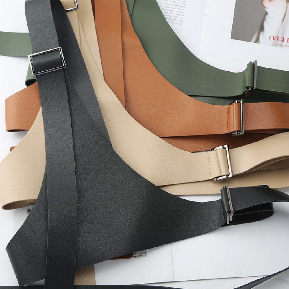 Punk Women Waist Harness Irregular Design Body Suspender One-shoulder Strap Belt  Autumn