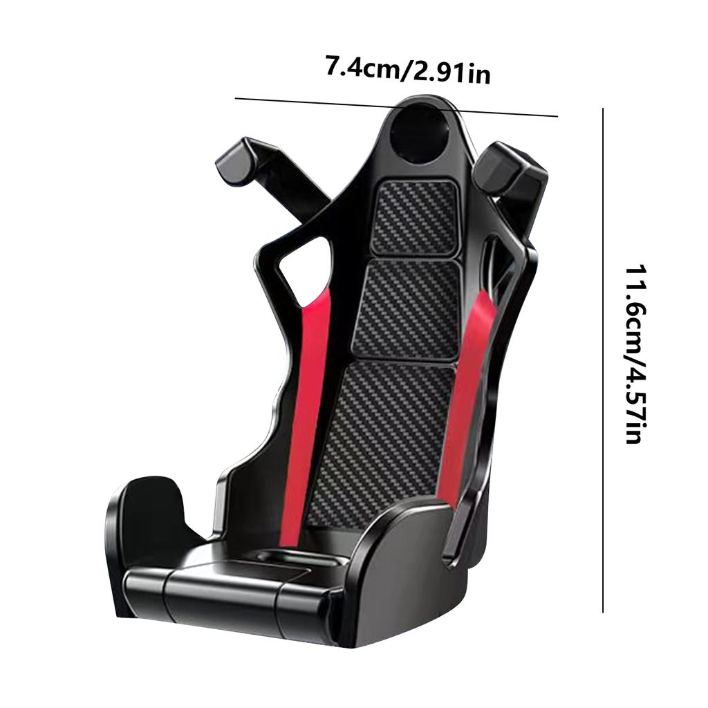 Racing Seat Shape Car Phone Holder Auto Air Vent Mobile Phone Clip 360 Degree Rotatable Car Cellphone Rack for Car Interior