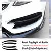 For Mercedes Benz C Class W205 C180 C200 2015-2018 Car Front Lip Bumper Spoiler Splitter Fog Lamp Grille Air Vent Cover Sticker