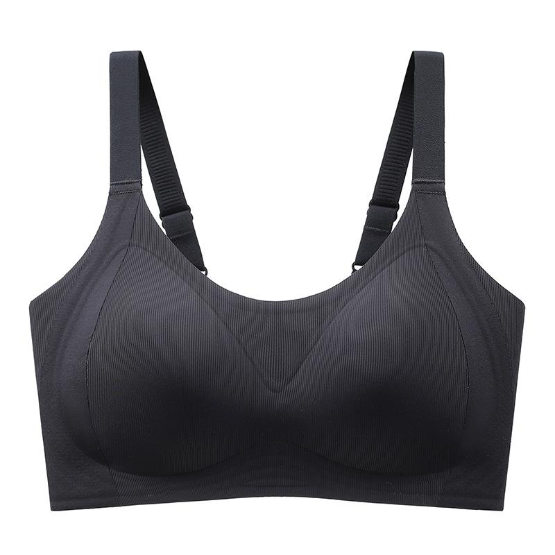 

No traces, no secondary breasts, no steel rings to gather, large size bra cover, summer full cup, small chest, big 4xl size (recommended weight 82.5-85kg 44=100cd) чорний