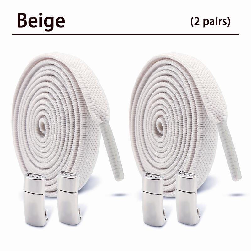 Magnetic Shoe Laces Without Ties Flat Elastic Laces Sneakers Boots No Tie Shoelace Rubber Bands for Shoes Accessories 2Pair