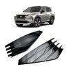 For Nissan Rogue X-Trail T33   ABS Glossy Black Front Bumper Fog Daytime Running Light foglamp Round Grille Trims Cover