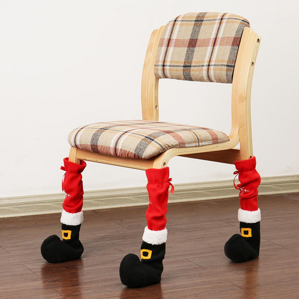 Rentier Stuhlbeinschoner Festliche Stuhldekorationen Festliche Weihnachts-Stuhlbeinbezüge für Heim Esszimmer Deko für Weihnachten