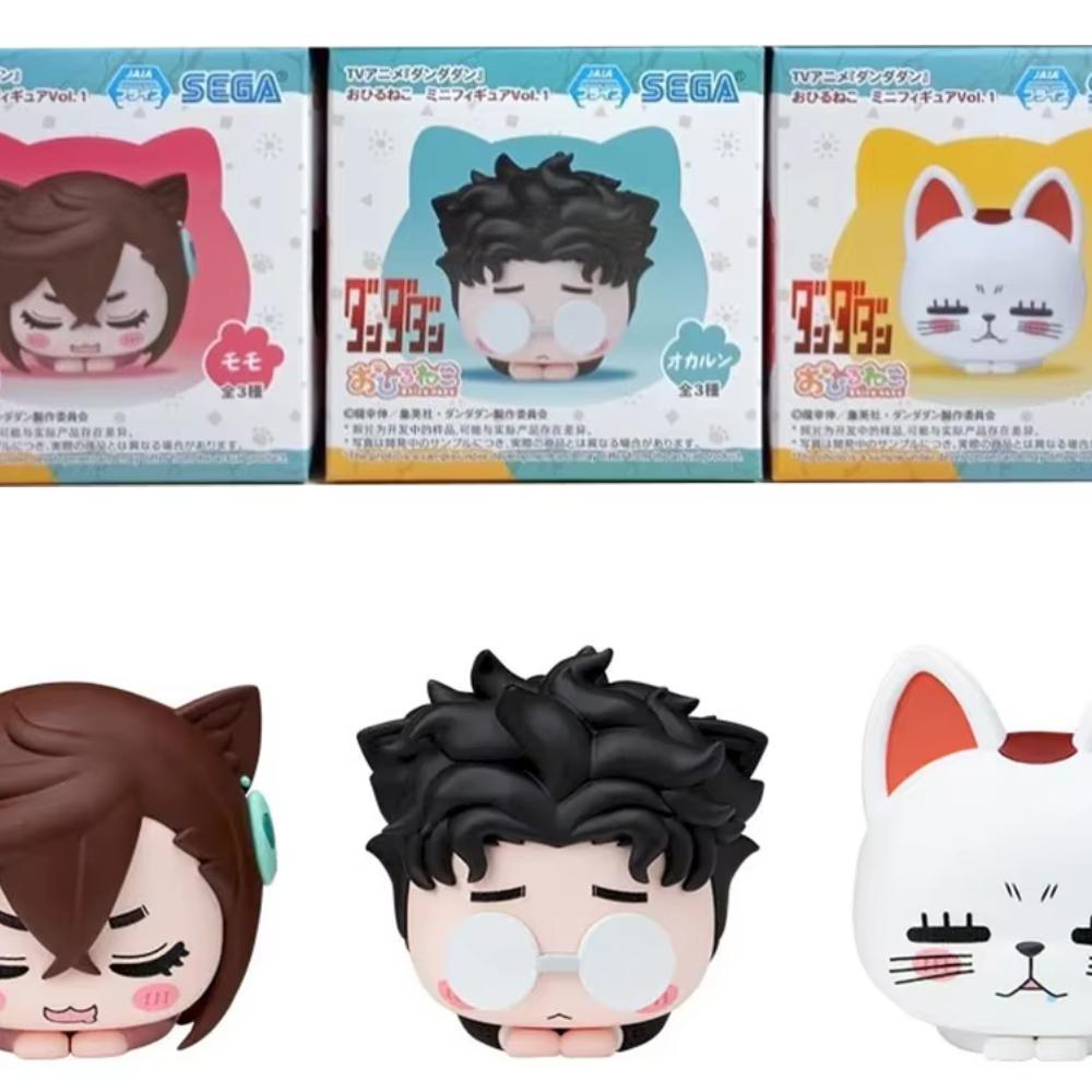 4Pcs/1Set 5CM Anime Dandadan Figure Takakura Ken Ayase Momo Nap Cat  Turbo Granny Party Position Desktop Ornaments Doll Toys