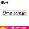 3D Metal Aluminium Badge Side Fender Badge Car Body Decoration Sticker Accessorie For VW Golf Tiguan T-Roc Polo Passat ID.4 MK7