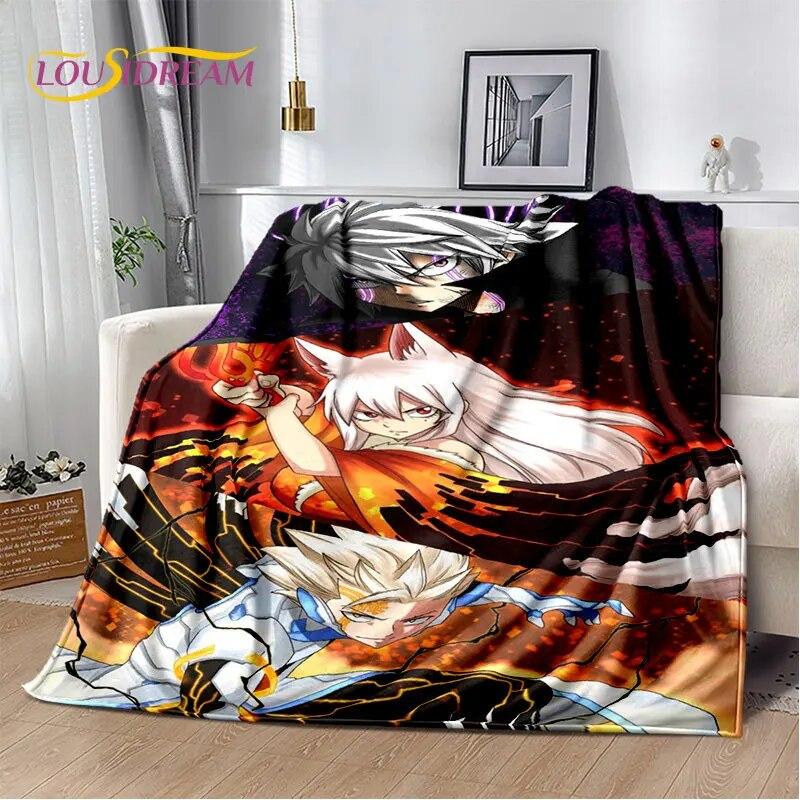 Fairy Tail Japan Anime Cartoon Soft Plush Blanket,Flannel Blanket Throw Blanket for Living Room Bedroom Bed Sofa Picnic Cove Kid