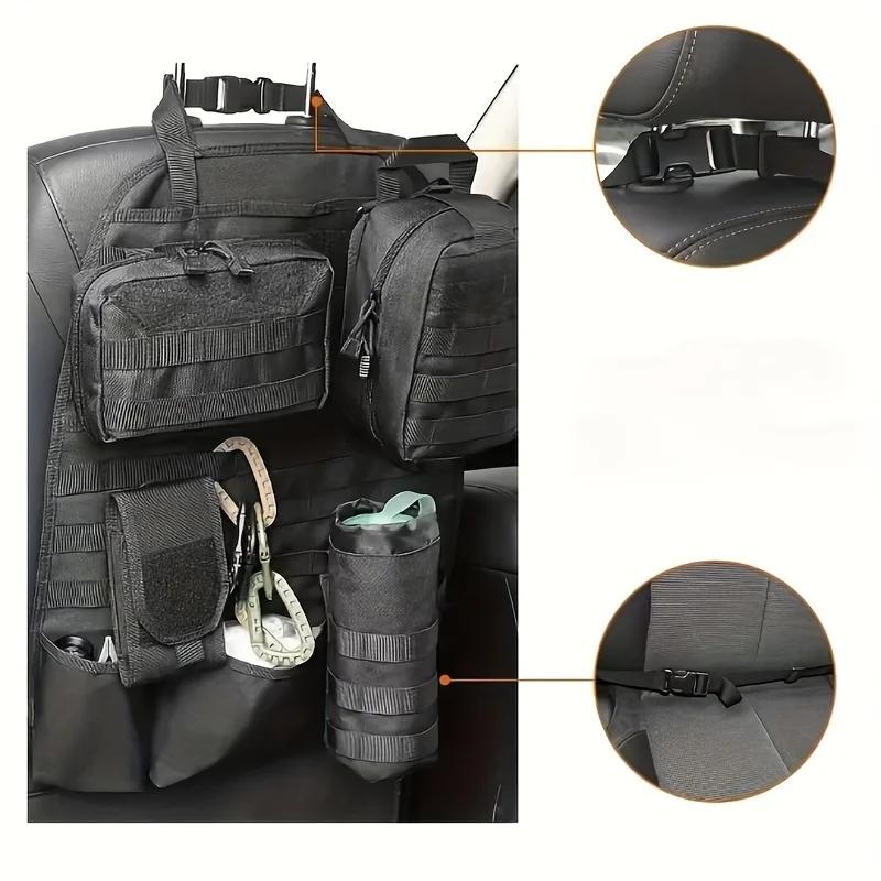 

Car Backseat Hanging Bag, Tactical Accessory Organizer, Self-Driving Hunting Outdoor Storage Bag Classified Storage Bag чёрный