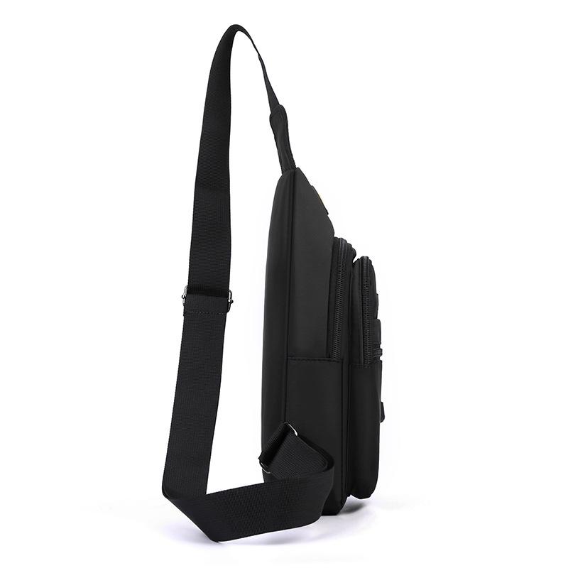 Men's Large-Capacity Waterproof Oxford Cloth Crossbody Bag: Trendy Korean-Style Multifunctional Shoulder Bag for Casual Sports